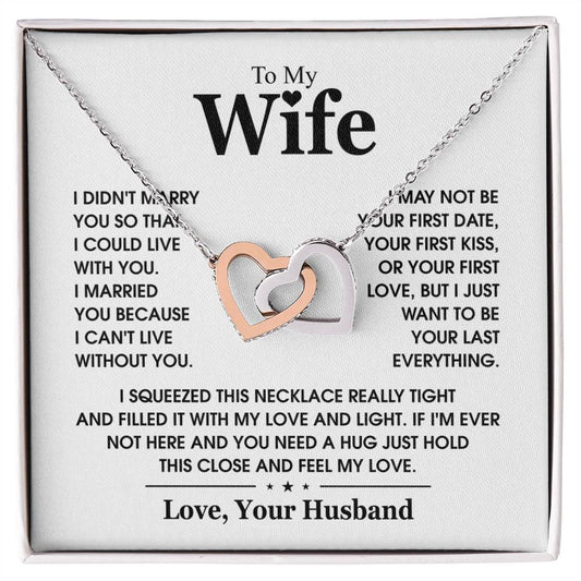 To My Always and Forever -Interlocking Hearts necklace