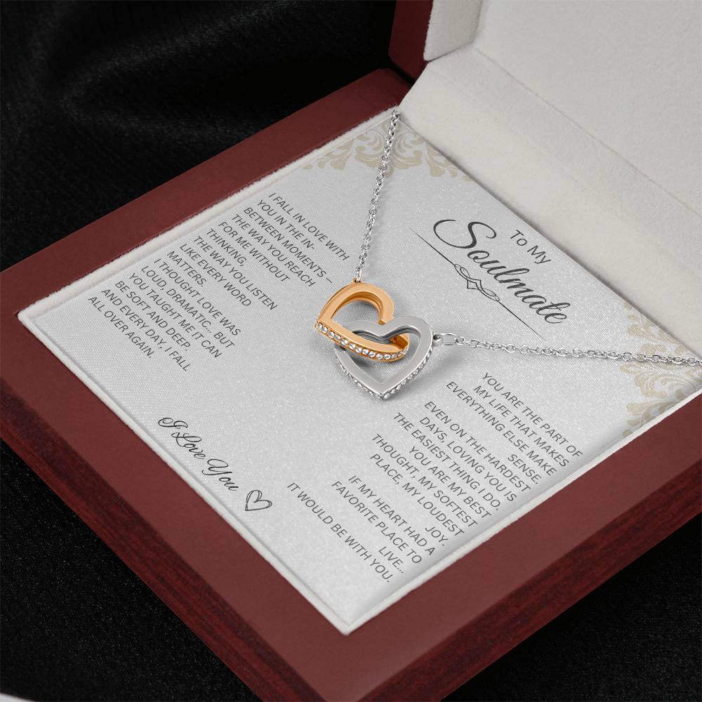 To My Soulmate - Interlocking Hearts