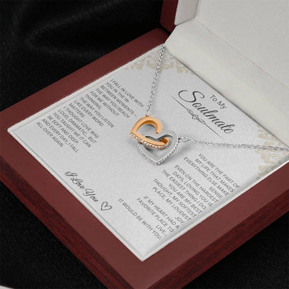 To My Soulmate - Interlocking Hearts