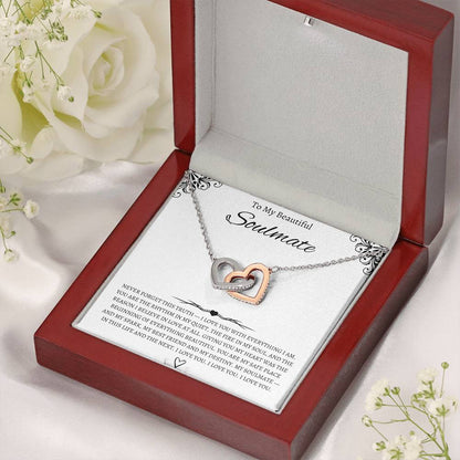 To My Beautiful Soulmate - Interlocking Hearts