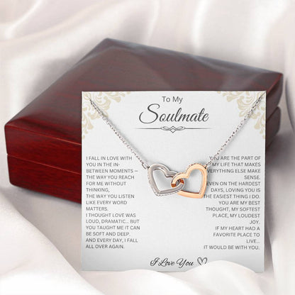 To My Soulmate - Interlocking Hearts