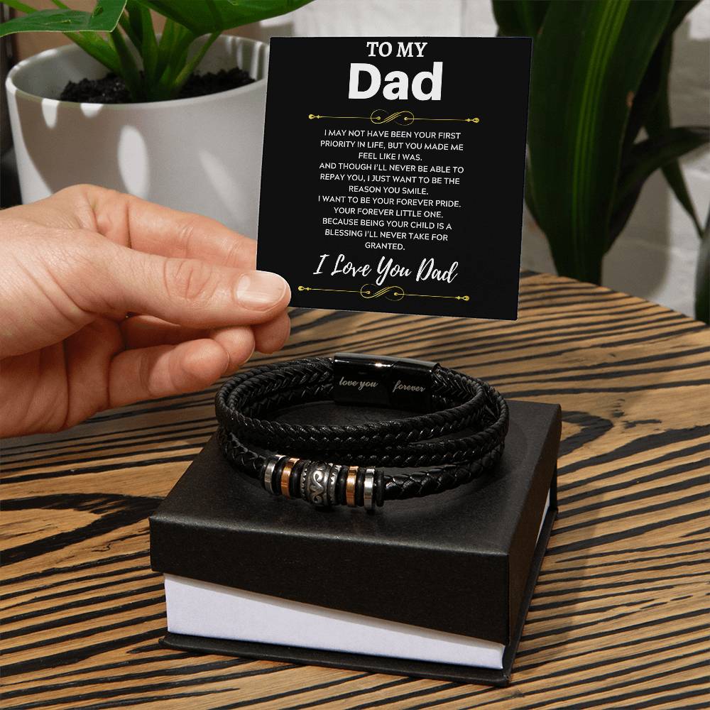 I Love You Dad, Love You Forever Bracelet