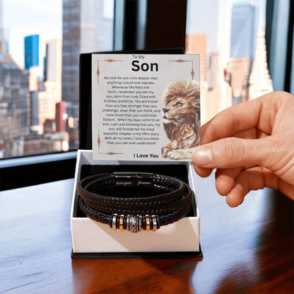 T o My Son, Love You Forever Bracelet