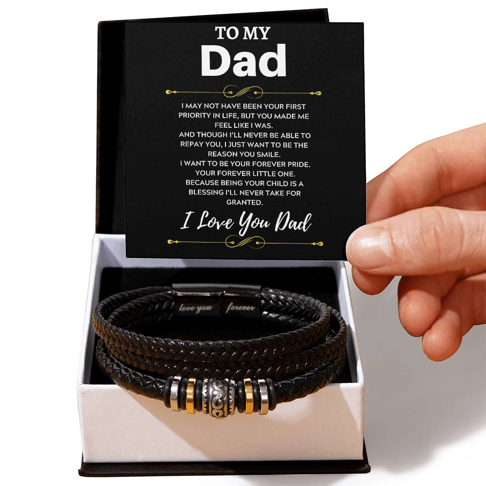 I Love You Dad, Love You Forever Bracelet