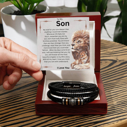 T o My Son, Love You Forever Bracelet