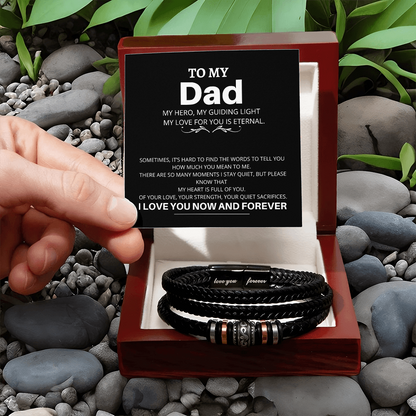 To My Dad, Love You Forever Bracelet