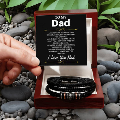 I Love You Dad, Love You Forever Bracelet