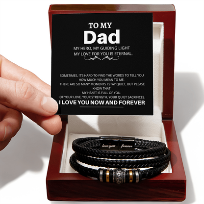 To My Dad, Love You Forever Bracelet