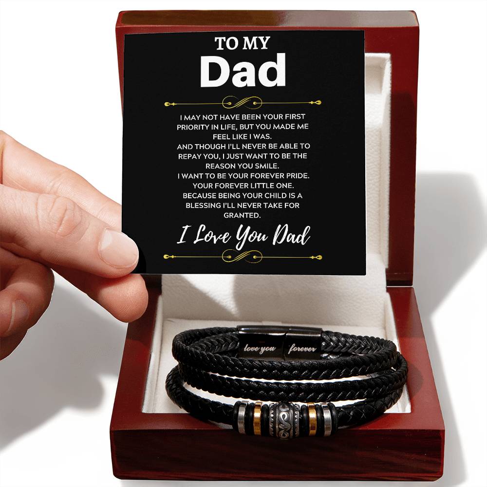 I Love You Dad, Love You Forever Bracelet