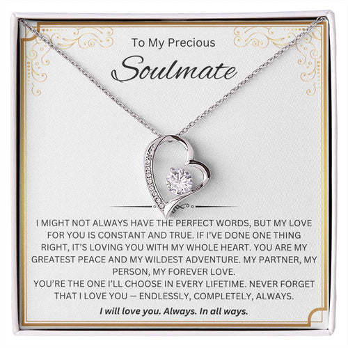 To My Precious Soulmate - Forever Love Necklace