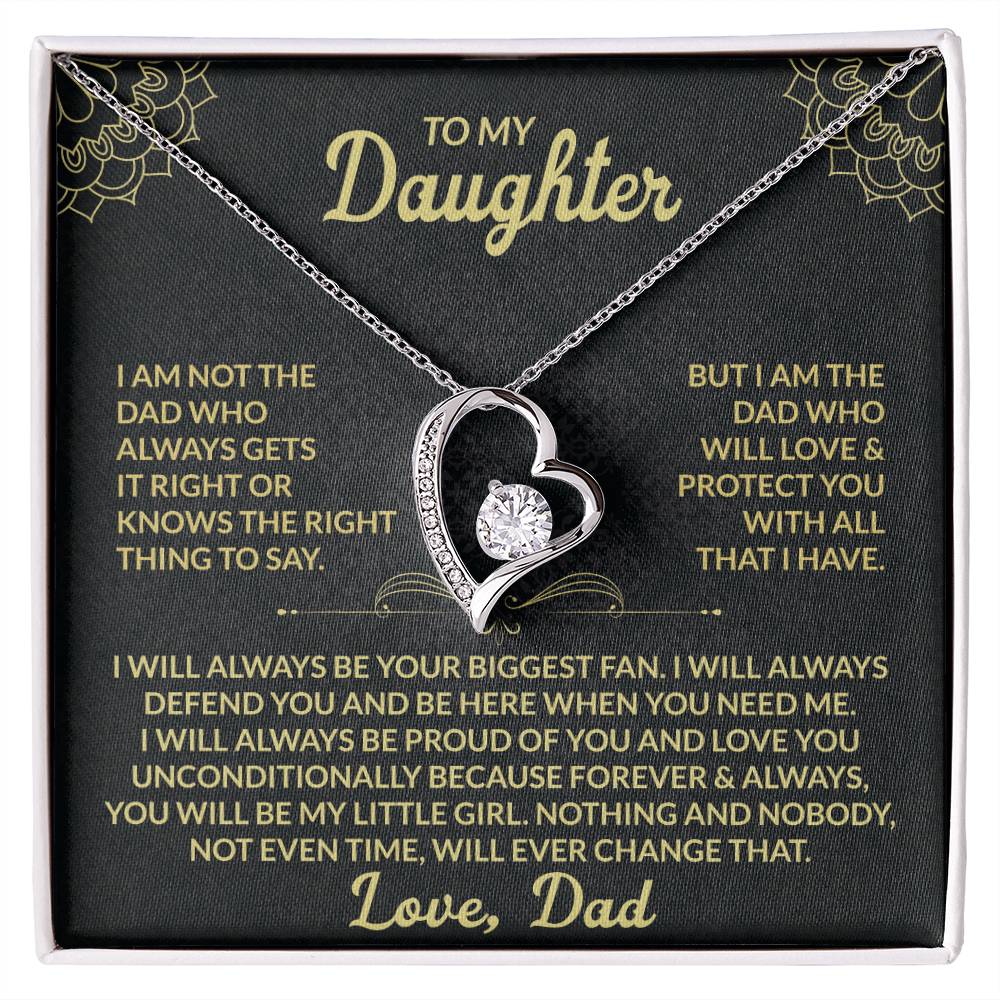 To My Daughter, My Forever Love - Forever Love Necklace