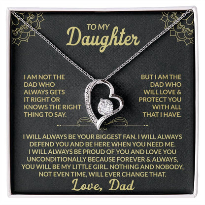 To My Daughter, My Forever Love - Forever Love Necklace