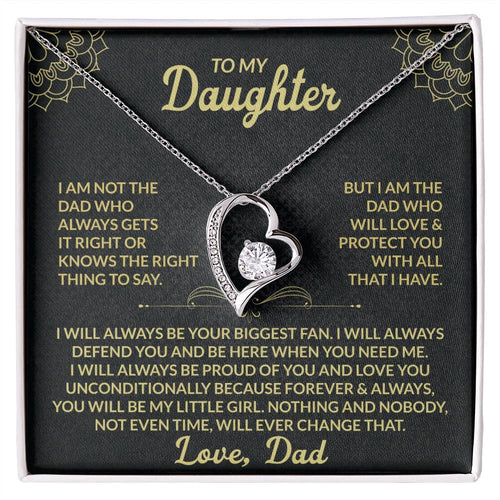 To My Daughter, My Forever Love - Forever Love Necklace