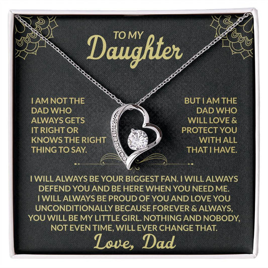 To My Daughter, My Forever Love - Forever Love Necklace
