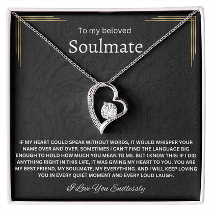 To My Beloved Soulmate - Forever Love Necklace