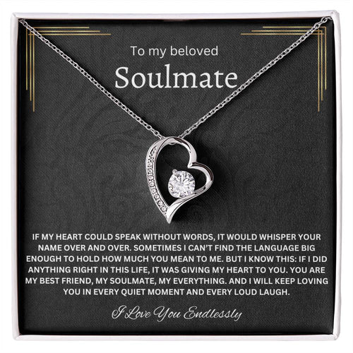 To My Beloved Soulmate - Forever Love Necklace