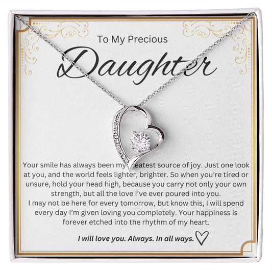 To my Precious Daughter - Forever Love Necklace