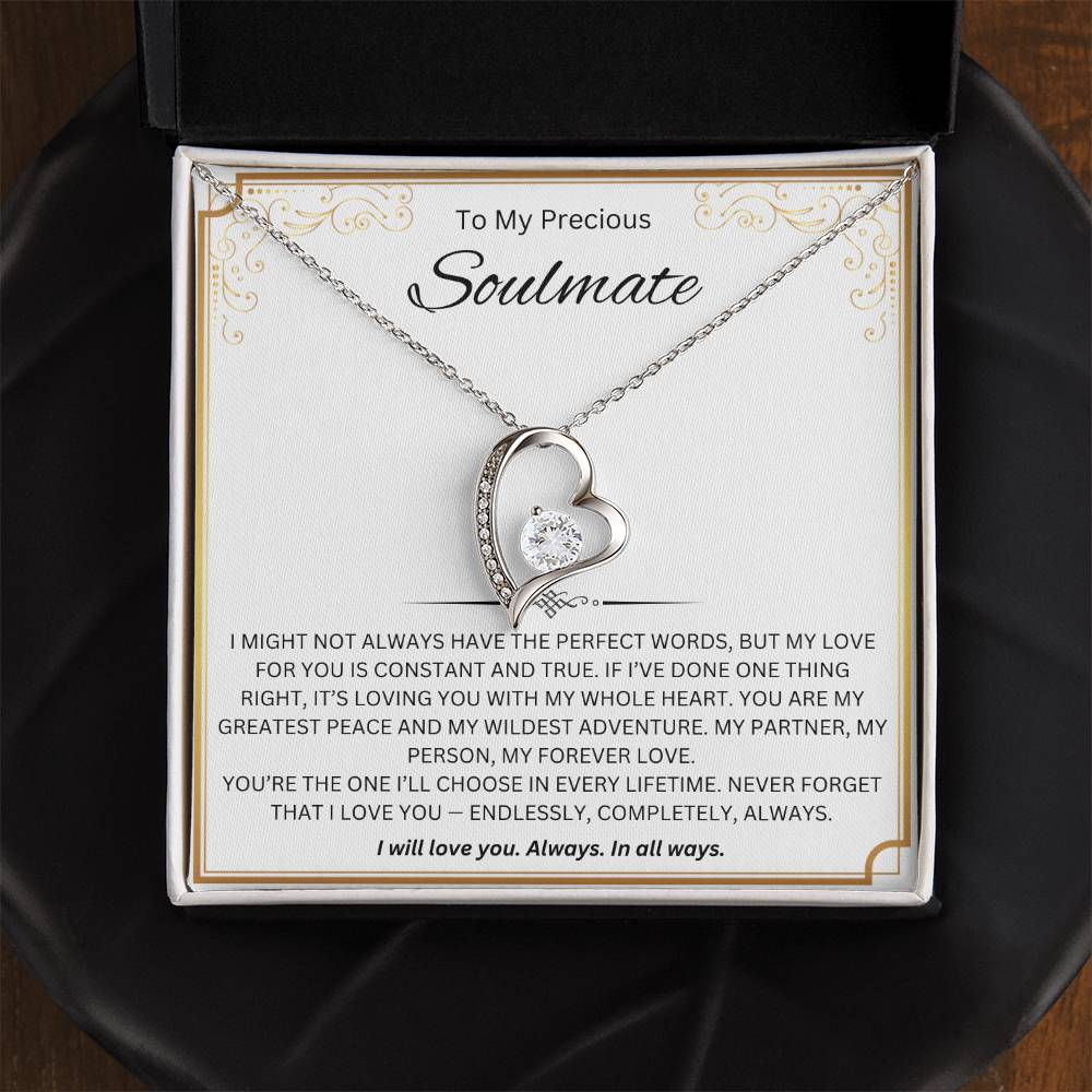 To My Precious Soulmate - Forever Love Necklace