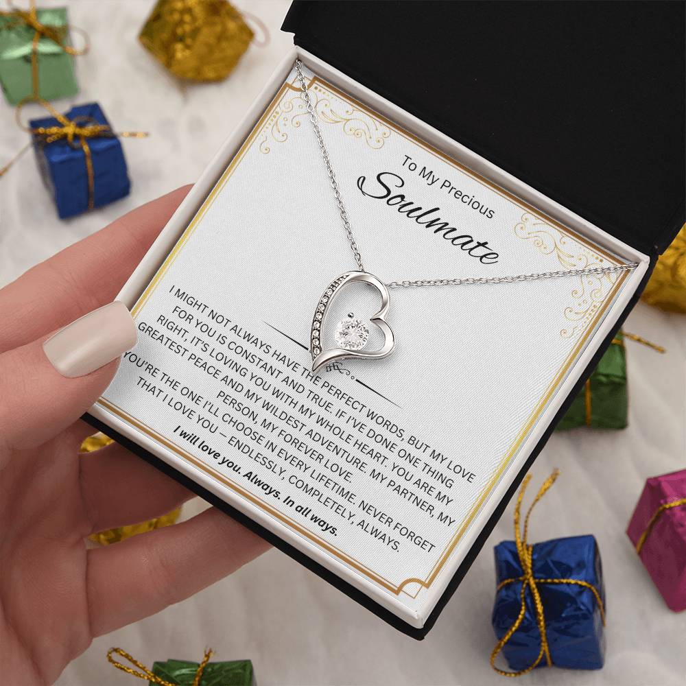 To My Precious Soulmate - Forever Love Necklace