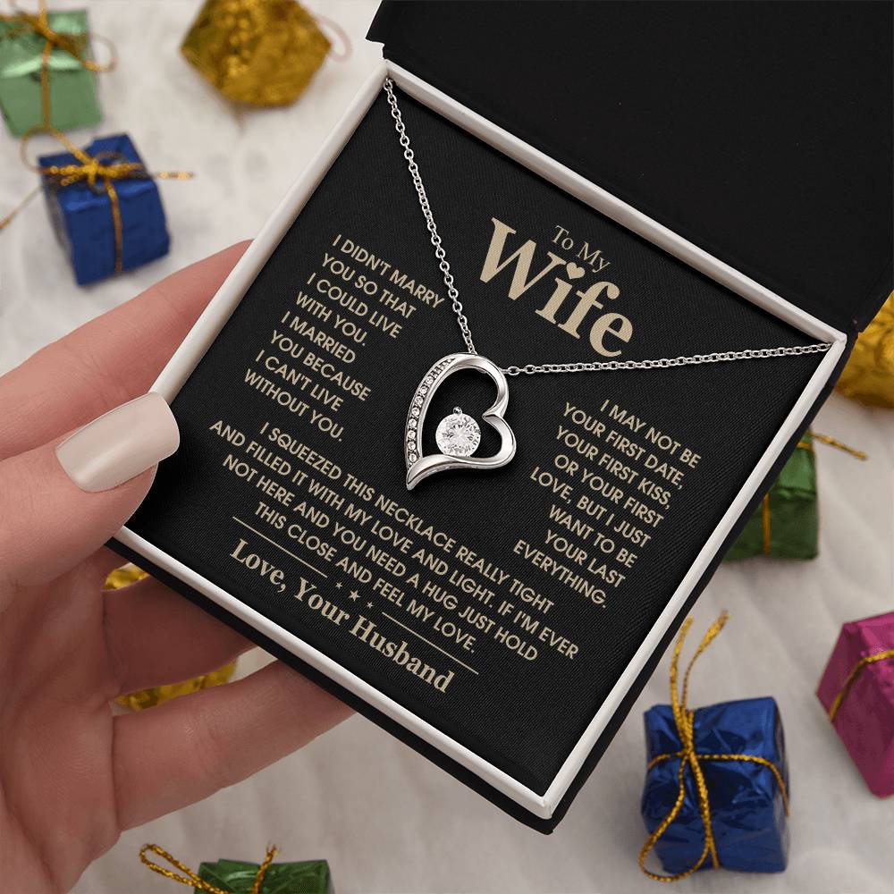 To My Wife, The Love Of My Life - Forever Love Necklace
