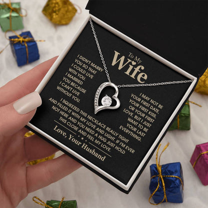 To My Wife, The Love Of My Life - Forever Love Necklace