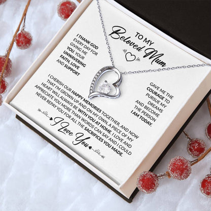 To My Beloved Mum - Forever Love Necklace