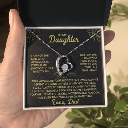 To My Daughter, My Forever Love - Forever Love Necklace