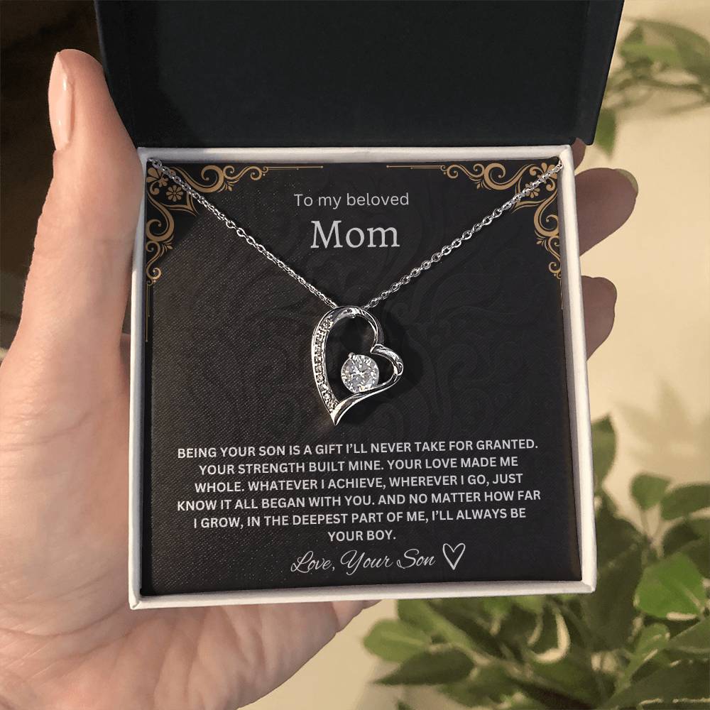To my Beloved Mom - Forever Love Necklace