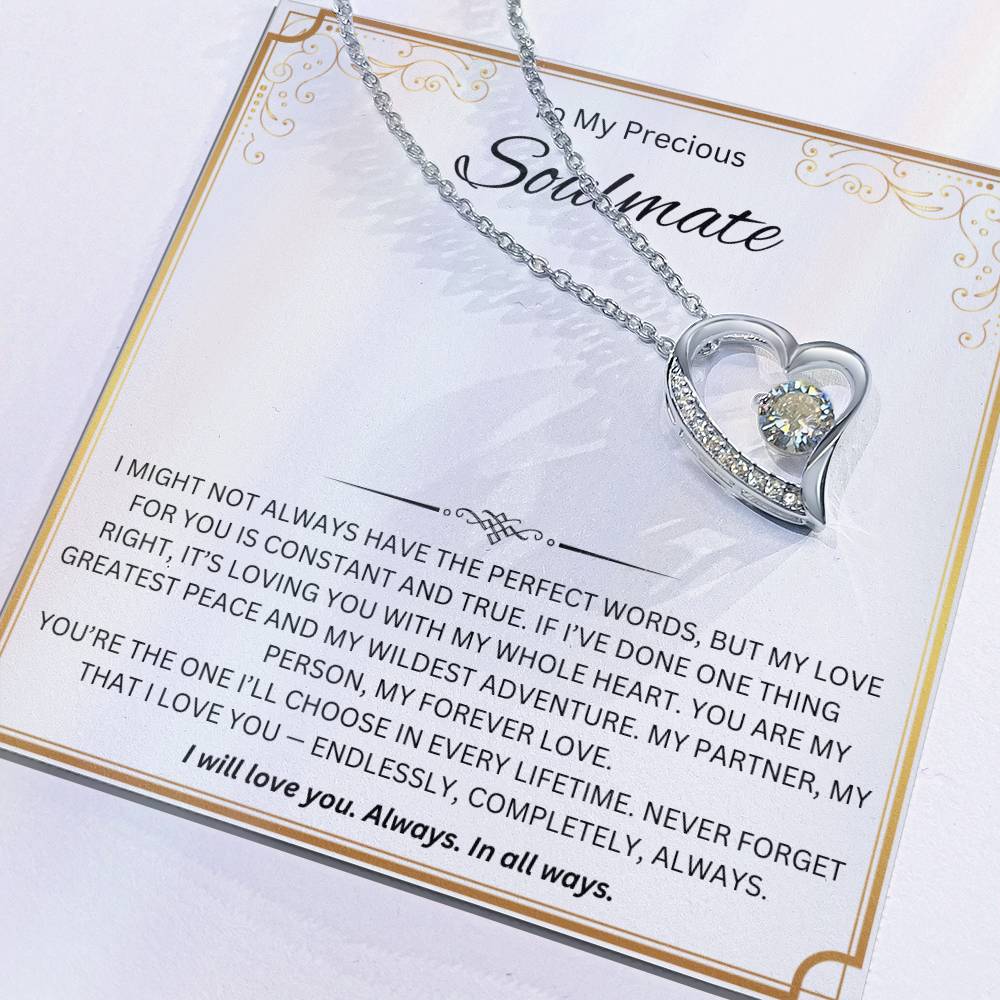 To My Precious Soulmate - Forever Love Necklace