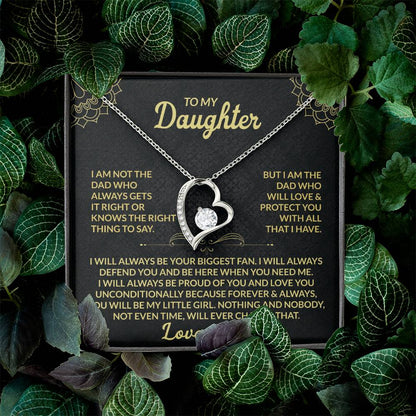 To My Daughter, My Forever Love - Forever Love Necklace