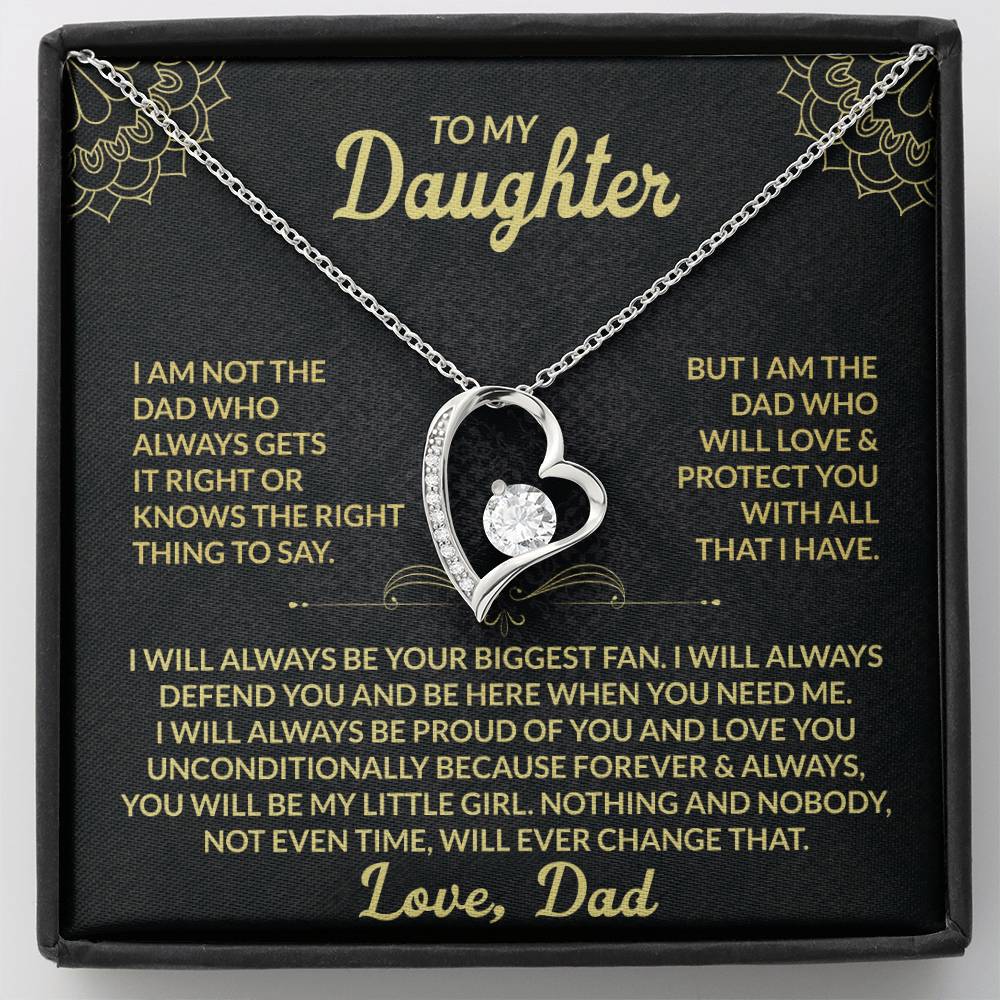 To My Daughter, My Forever Love - Forever Love Necklace