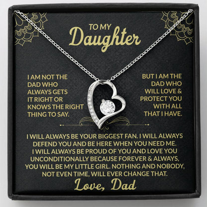 To My Daughter, My Forever Love - Forever Love Necklace