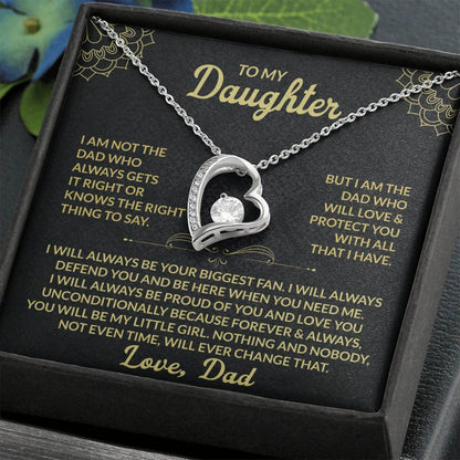 To My Daughter, My Forever Love - Forever Love Necklace