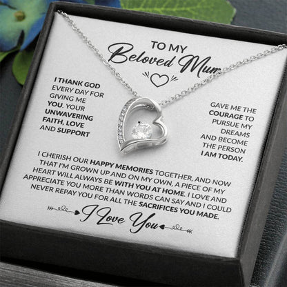 To My Beloved Mum - Forever Love Necklace