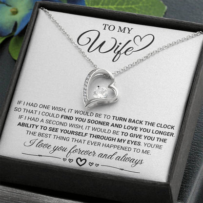 To My Beautiful Wife, My Forever Love - Forever Love Necklace