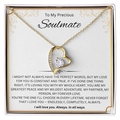To My Precious Soulmate - Forever Love Necklace
