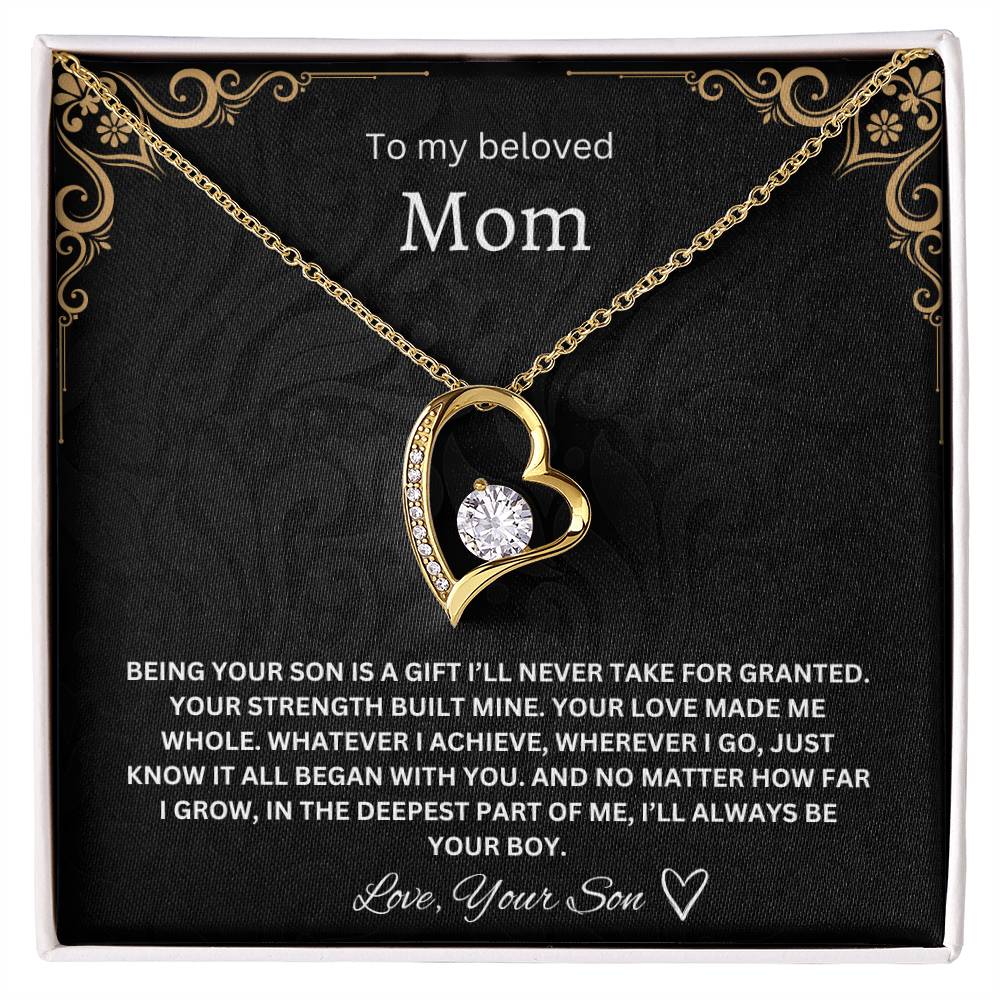 To my Beloved Mom - Forever Love Necklace