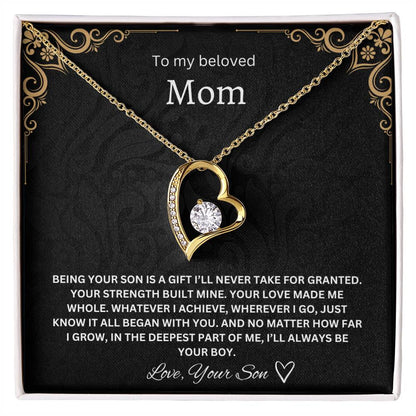 To my Beloved Mom - Forever Love Necklace