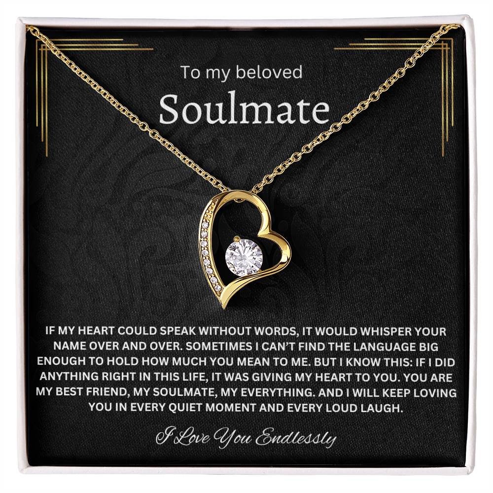 To My Beloved Soulmate - Forever Love Necklace