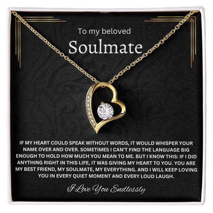 To My Beloved Soulmate - Forever Love Necklace