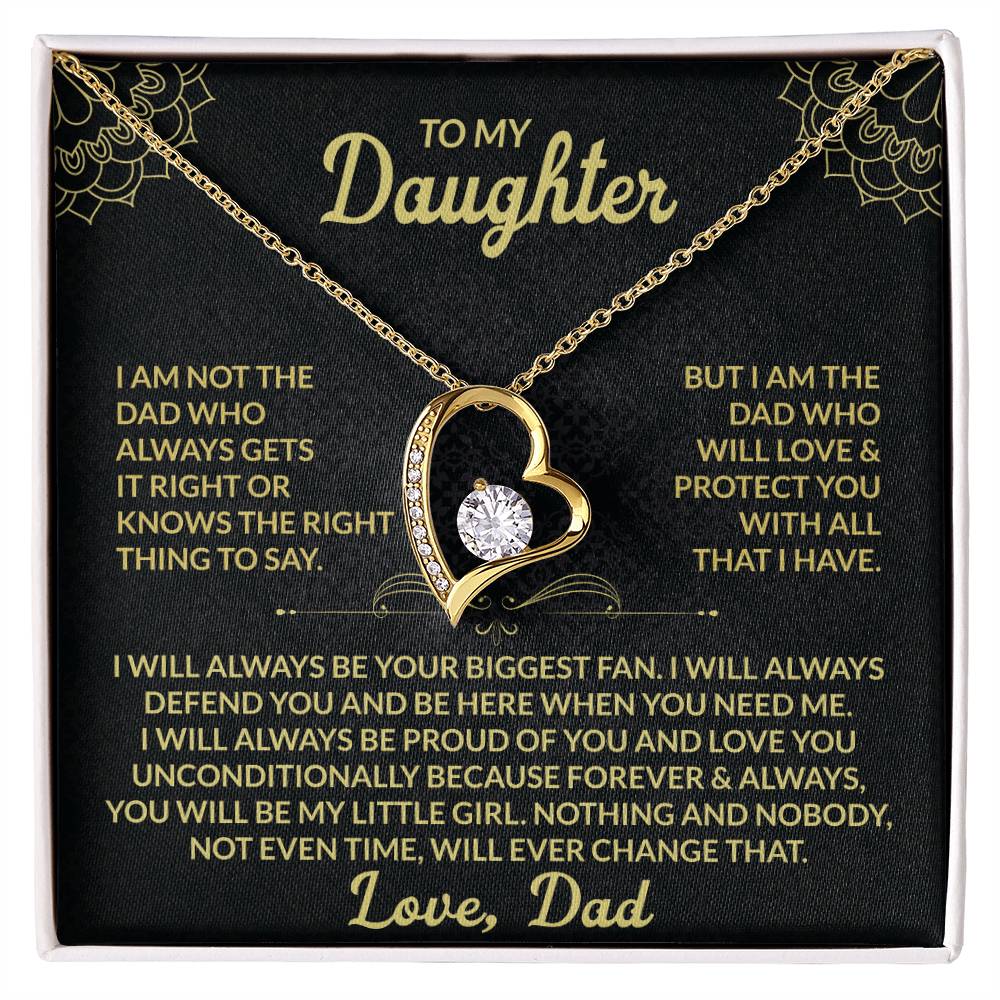 To My Daughter, My Forever Love - Forever Love Necklace