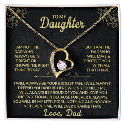 To My Daughter, My Forever Love - Forever Love Necklace