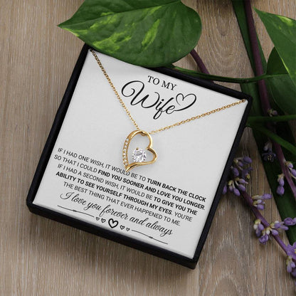 To My Beautiful Wife, My Forever Love - Forever Love Necklace