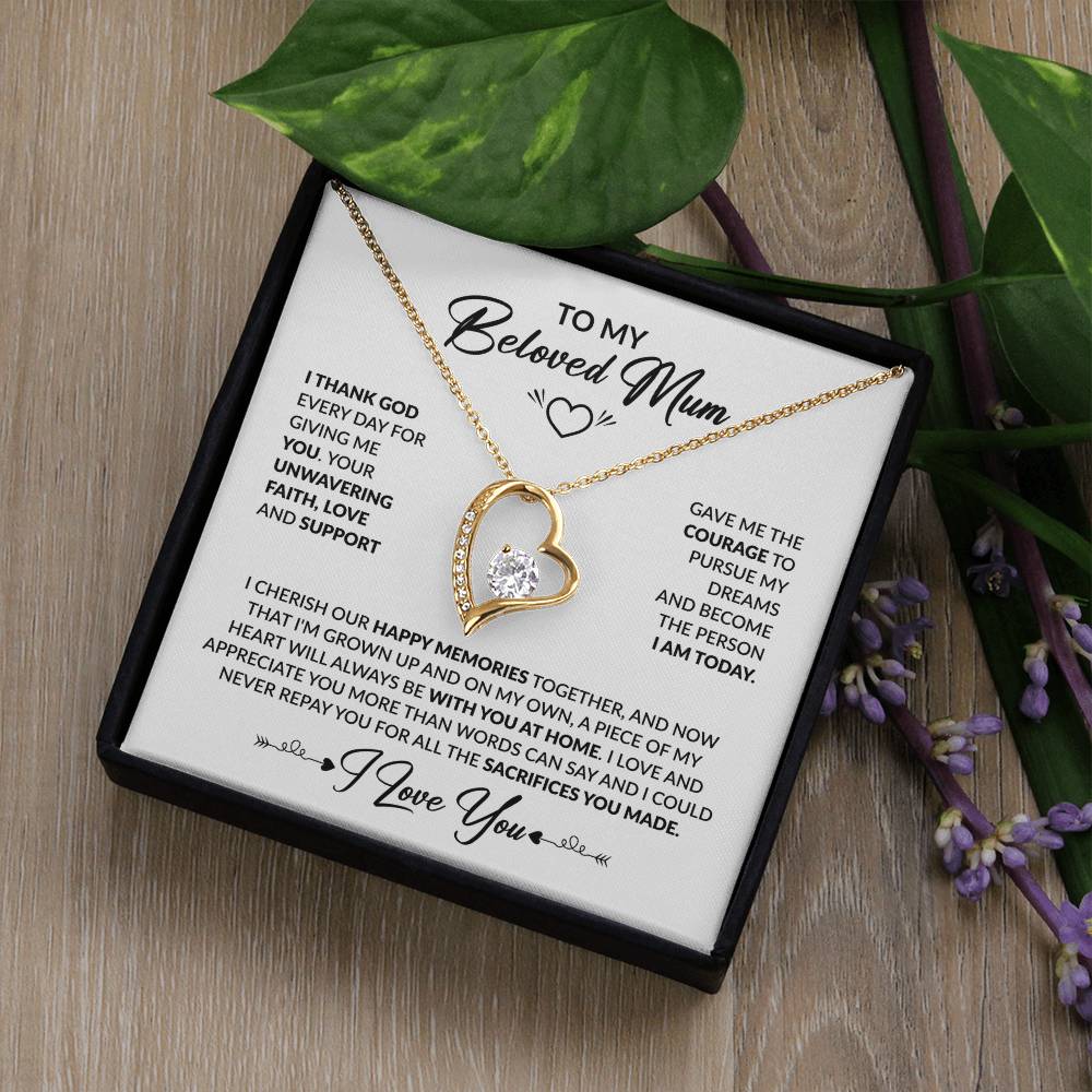 To My Beloved Mum - Forever Love Necklace