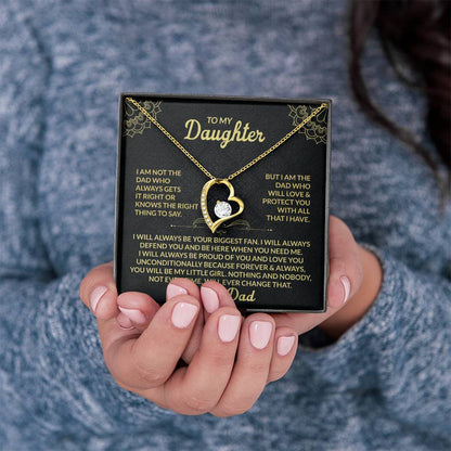 To My Daughter, My Forever Love - Forever Love Necklace