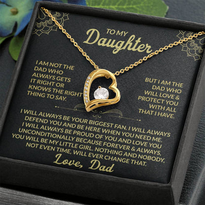 To My Daughter, My Forever Love - Forever Love Necklace